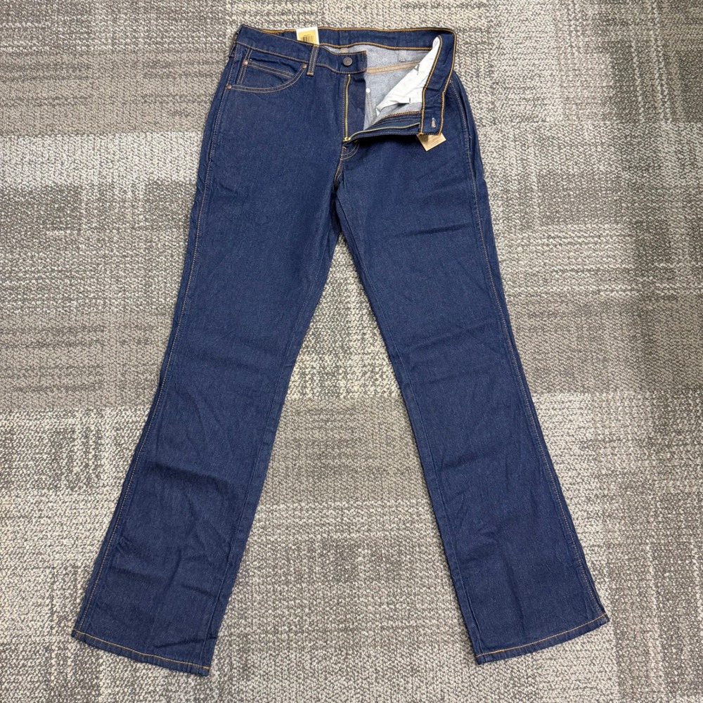 Levi 537 Western Bootcut Jeans Mens 32x34 Dark Blue Denim Cowboy